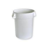 M2 Titan Plastic Receptacle - White, 20 Gallon Round